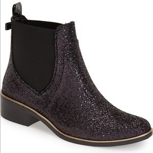 Kate Spade Sedgewick Glitter Rain Boots